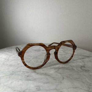 Plastic wood fashion glasses